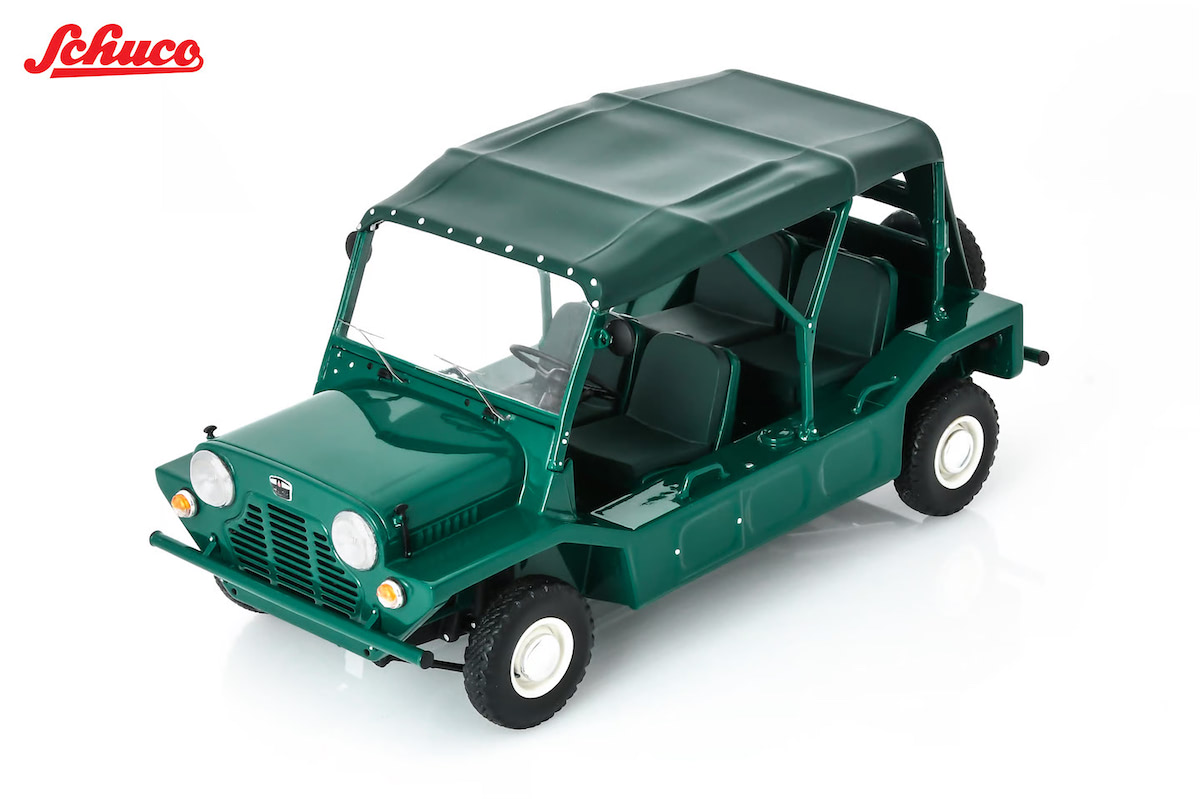 Schuco | 1968 Mini Moke dunkelgrün mit geschlossenem Verdeck